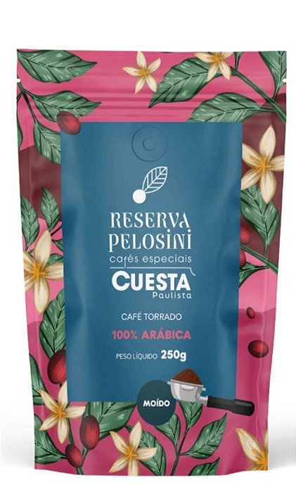 Café Torrado e Moído - Reserva Pelosini Cuesta Paulista - Cereja Descascado 250g