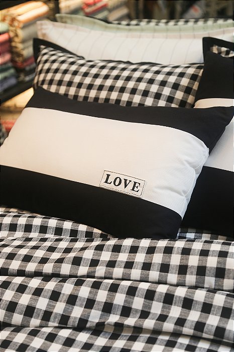 Rinzeira Listra Preta e Branca Love