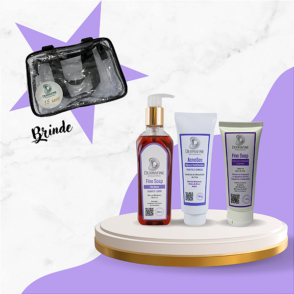 Kit de Tratamento Acne Grau I - 10% OFF + Brinde Necessaire