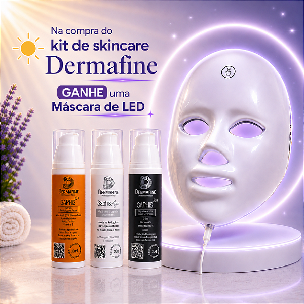 Kit Skincare Dermafine IV | Antirrugas + Sérum Revitalizador + Rejuvenescimento