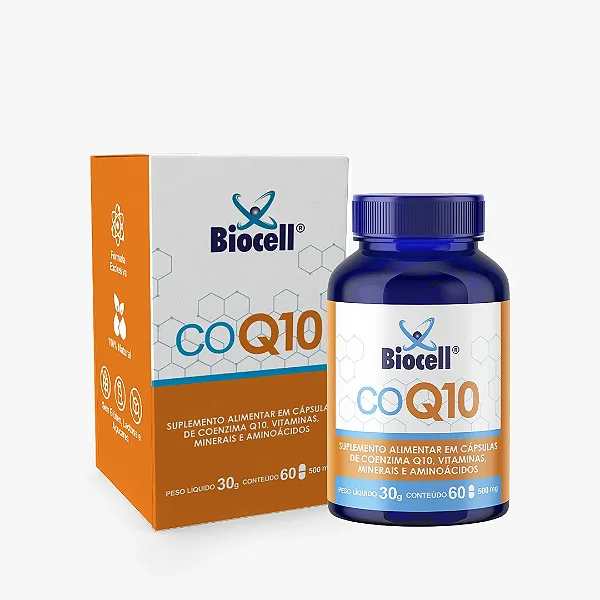 COQ10 Biocell® - Suplemento Alimentar com 60 cápsulas de 500 mg