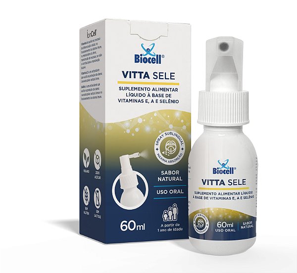 Vitta Sele Suplemento Alimentar Ionizado Spray 60ml - Biocell