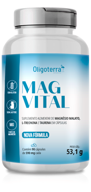 Mag Vital 90caps 590mg - Oligoterra