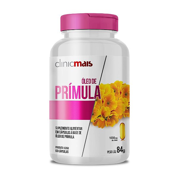 Óleo de Prímula Clinicmais - 60 cápsulas 1000mg