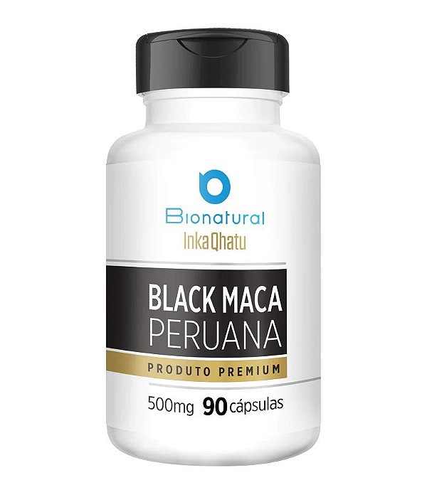 Black Maca Powder 90caps 500mg  - Inka Qhatu