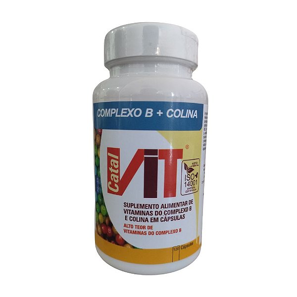 Complexo B + Colina 120 caps Catalvit - Suplemento Vitamínico