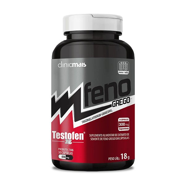 Feno Grego 30caps 600mg - Clinicmais