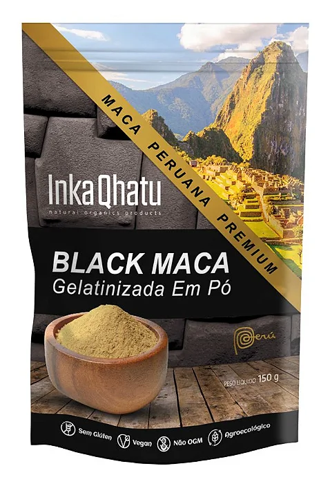 Black Maca Gelatinazada 150g  - Inka Qhatu