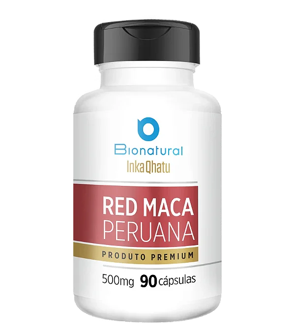 Red Maca Peruana 90 caps 500mg - Inka Qhatu