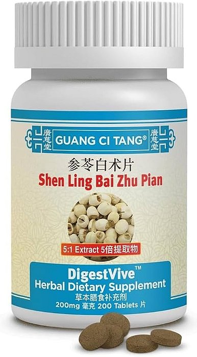 Sheng Ling Bai Zhu Pian 200 tabletes 200mg - Guang Ci Tang