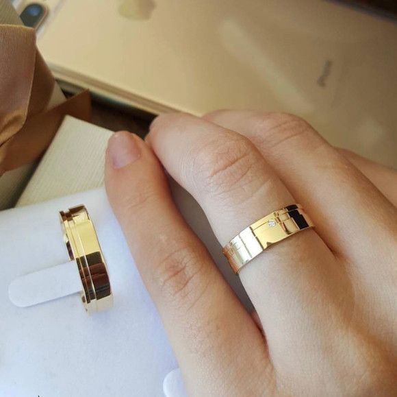alianças berlin 6mm banhada a ouro