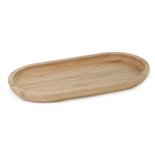Bandeja Oval Ecokitchen em Bambu Mimo Style 24cm