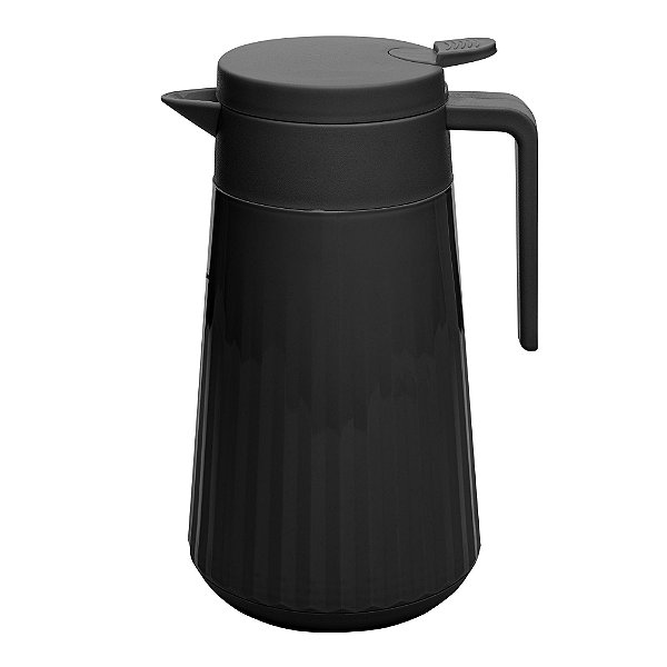 Garrafa Térmica de Plástico Unique Preta 1L