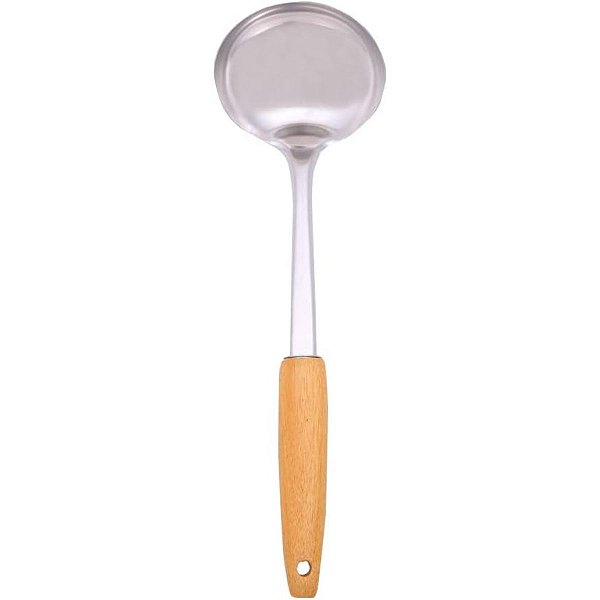 Concha em Inox e Cabo Acácia