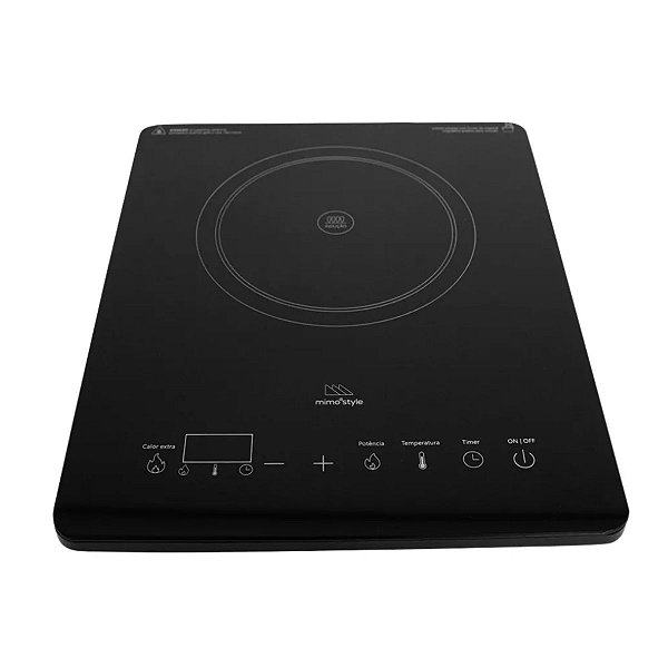 Fogão Cooktop De Indução 1 Boca Portátil Smart Touch 127V