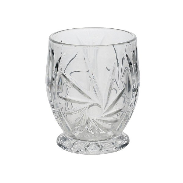 Porta Talher Vidro Cristal para Chá Café Bandeja 10,5x13cm