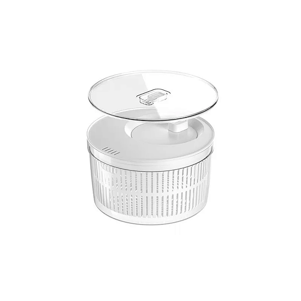 Conjunto Secador E Organizador De Salada Clear Fresh 5,5l