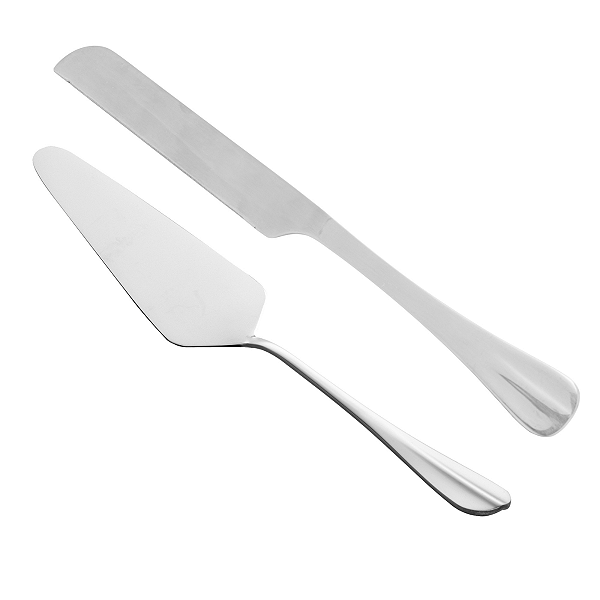 Conjunto de 2 Espátulas Para Bolo De Aço Inox Positano