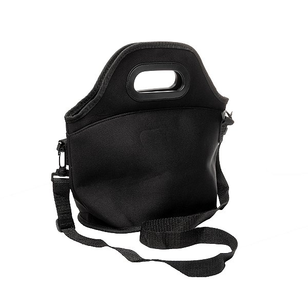 Bolsa Térmica p Marmita Com Alça Regulável Preta 30X15X29