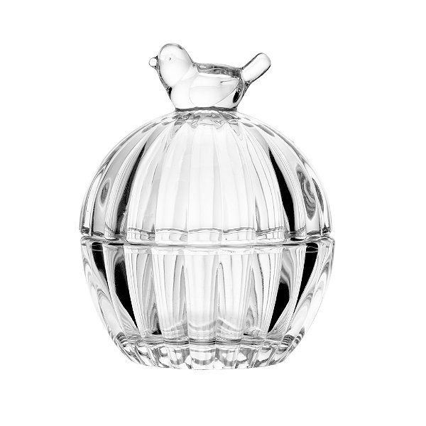Bomboniere Potiche de Cristal Decorativo Bird 8cmx8cmx9,5cm
