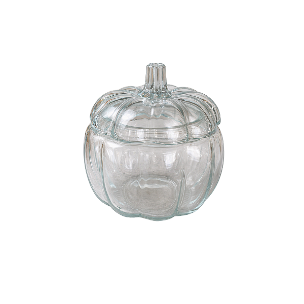 Pote de Vidro em Formato de Abóbora 1000ml