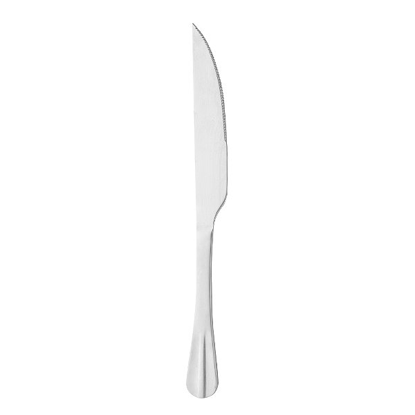 Faca de Aço Inox para Assado Prateado 28,5cm