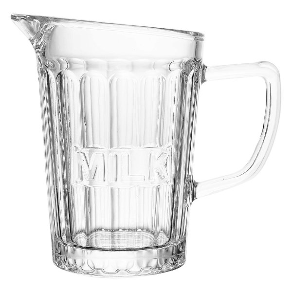 Leiteira em Vidro Milk 290ml – Transparente, Prática e Elegante