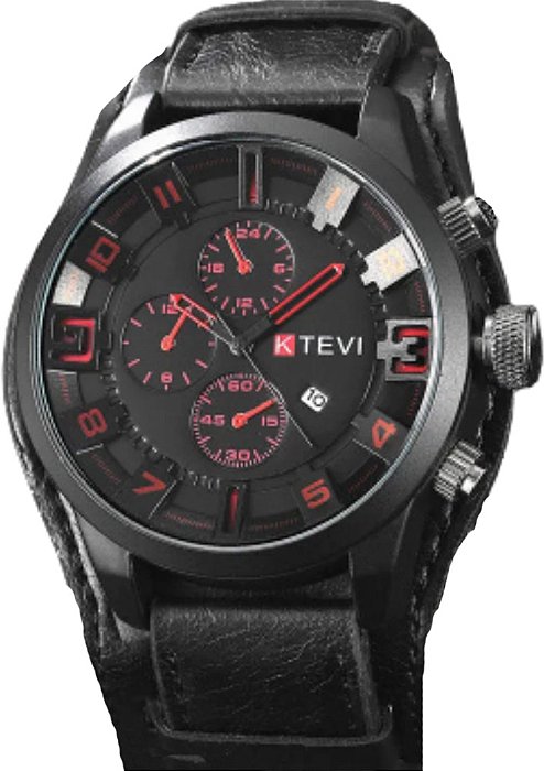 Relógio YIKAZE Quartz Clássico para Homem – Estilo Retrô, Grande Mostrador e Pulseira de Couro