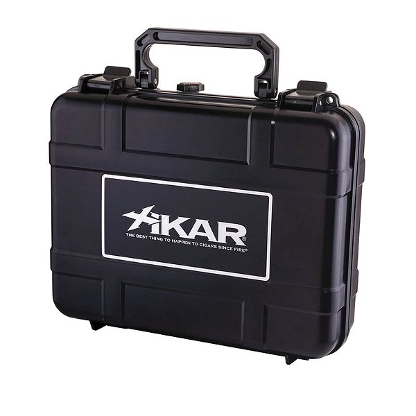 Umidor XIKARr p/ 20 Charutos - Plástico Preto