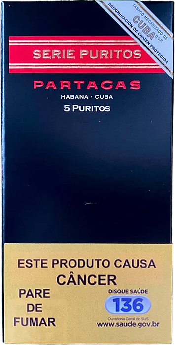 Charuto Puritos Partagas - Petaca c/5 Unidades