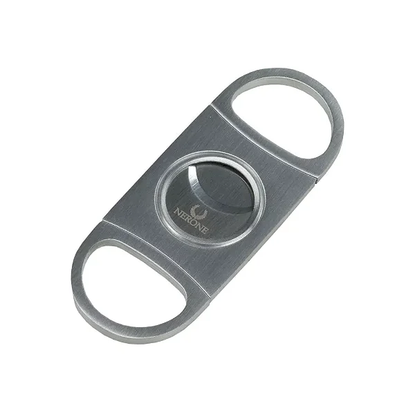 Cortador Charutos Nerone Capsule Lamina Dupla -  Metal Prata