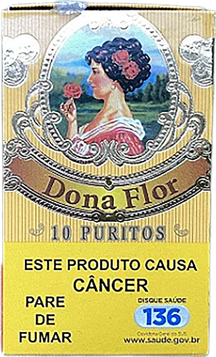 Charuto Dona Flor Puritos - 1 carteira com 10 unidades