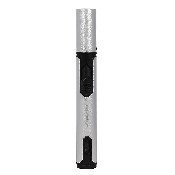 Isqueiro Maçarico 1 Chama NERONE Slim Torch Prata