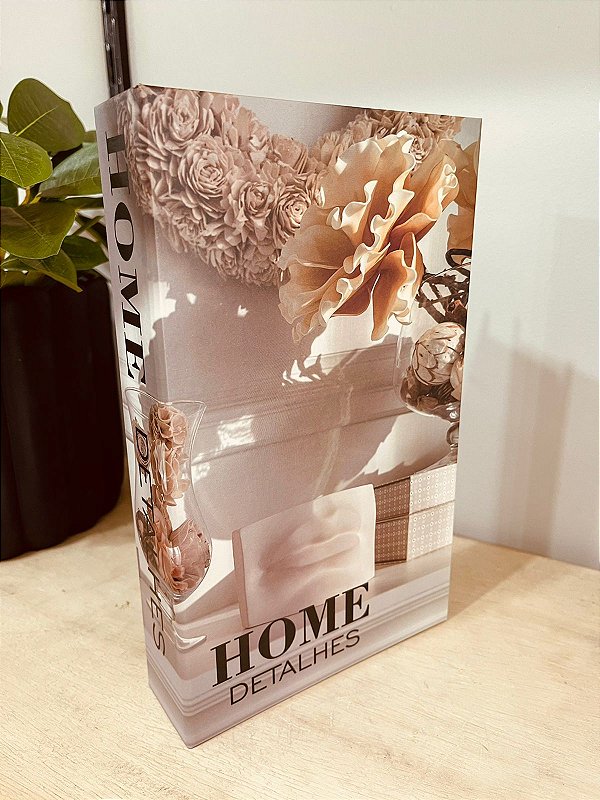 Livro-caixa 25x15: Modelo "Home - Detalhes"