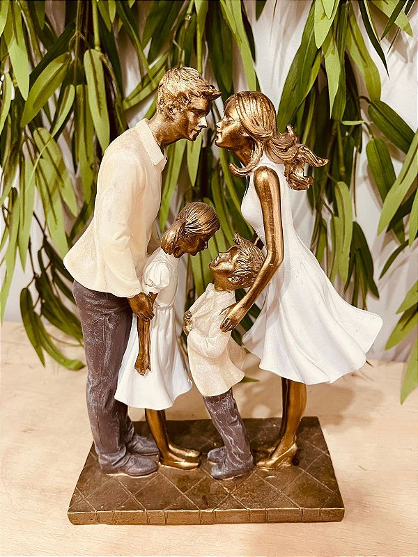 Estatueta Decorativa de Família - EdCasa Decor