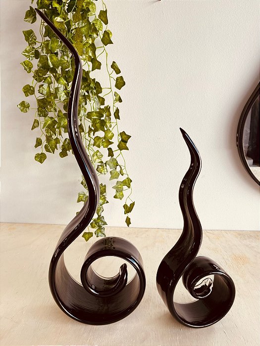 Enfeite decorativo em vidro