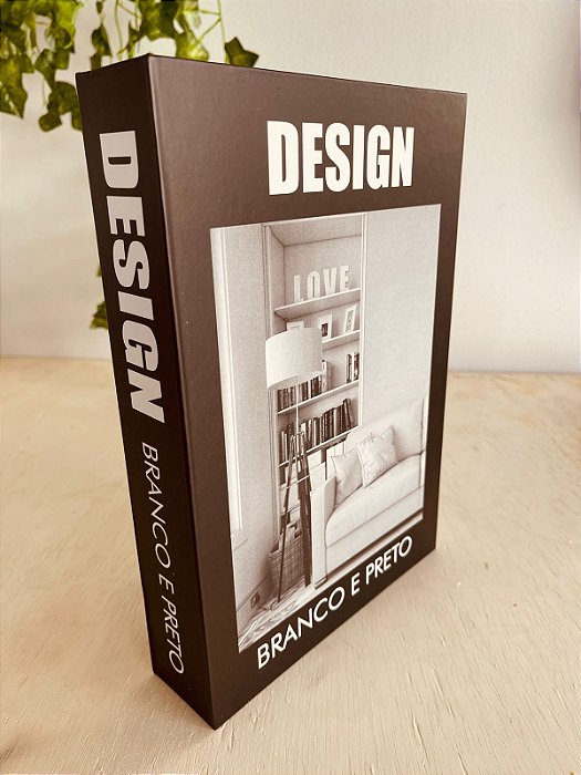 Livro caixa 29x20 "Design, preto e branco"