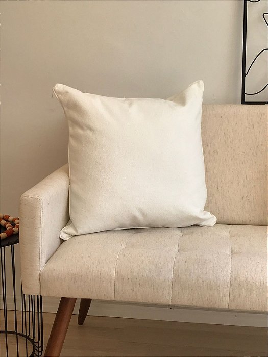 Capa para Almofada de linho branco