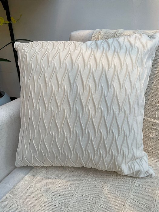 Capa de almofada dunas branco
