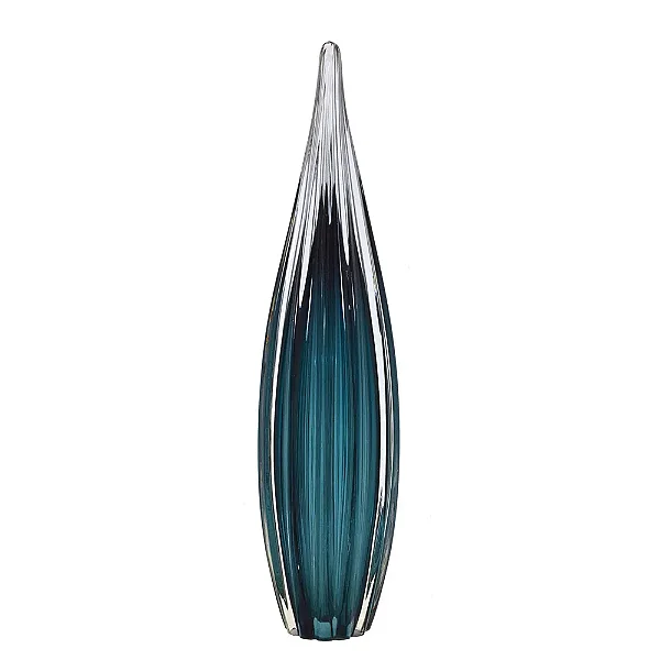 ENFEITE DE MESA GOTA AZUL DECORATIVA 48cm
