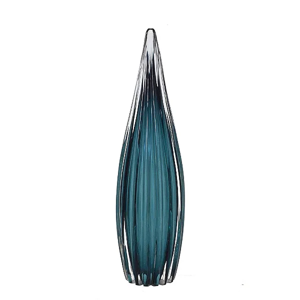 ENFEITE DE MESA GOTA AZUL DECORATIVA 38cm