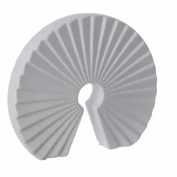 ESCULTURA DECORATIVA POLIRESINA (BRANCO) 28X4X25cm