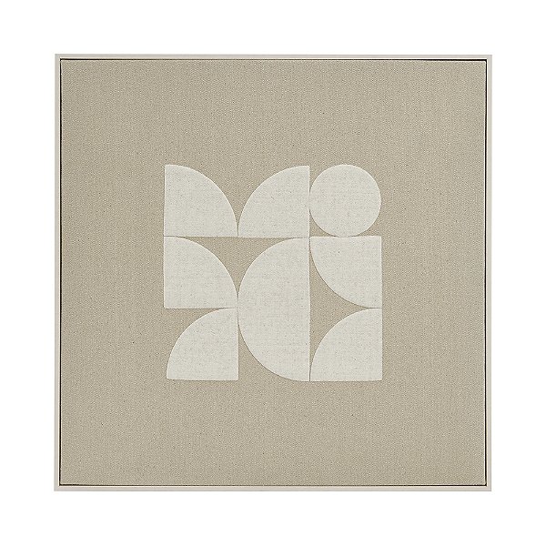 QUADRO EM LINHO TEXTURIZADO B 60x60cm