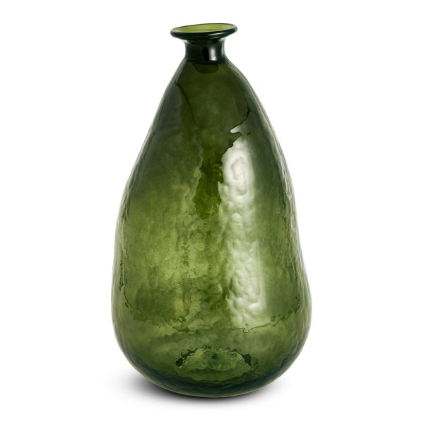 VASO BEXIGA VERDE EM VIDRO 36,5cm
