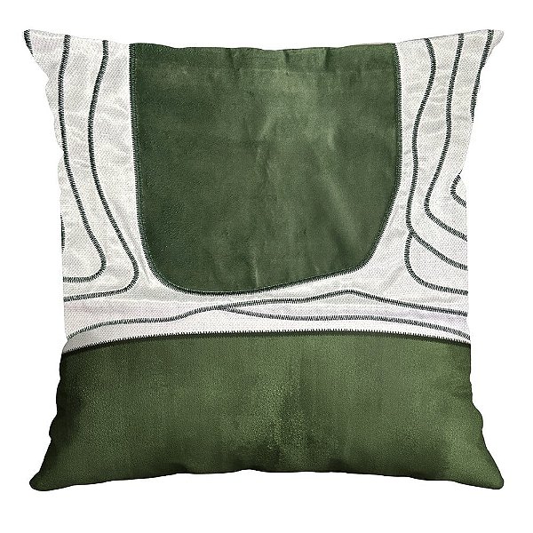Capa Silk Home 602 com bordado e aplicação