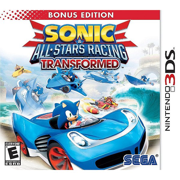 Sonic All Stars Racing: Transformed - Nintendo 3DS (Capa Refeita)