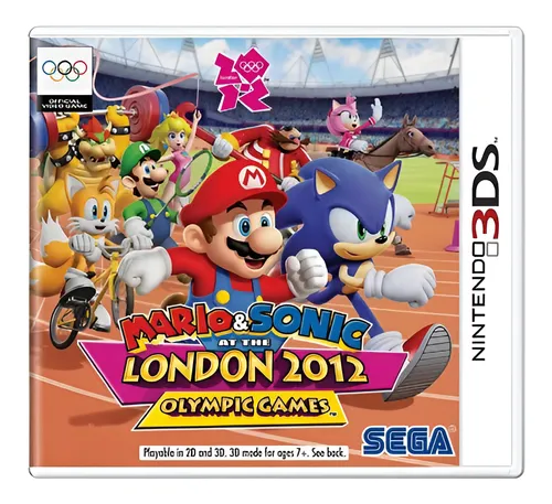 Mario & Sonic: At The London 2012 Olympic Games - Nintendo 3DS (Capa Refeita)