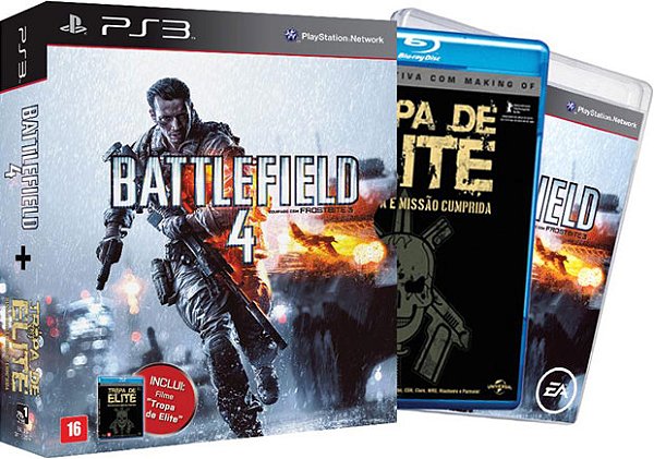 Box Battlefield 4 + Tropa De Elite - PlayStation 3 (Usado)