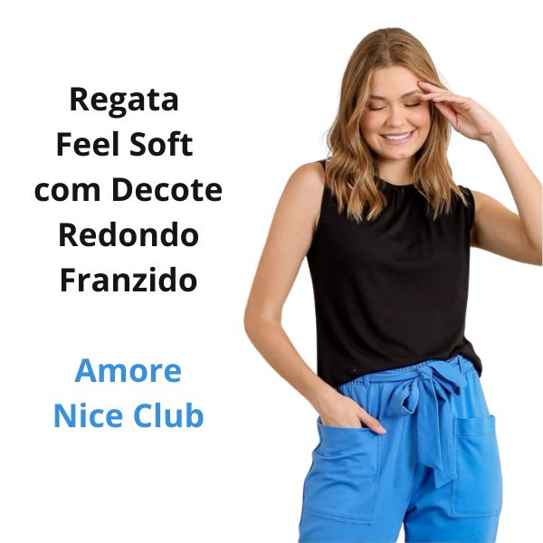 Blusa Regata Feel Soft Amore Nice Club - Franville Store