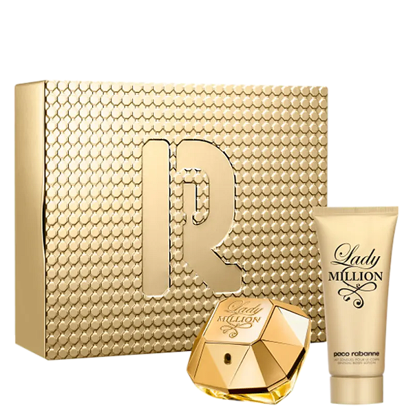 Kit Lady Million Rabanne Feminino - Eau de Parfum 80ml + Loção Hidratante Corporal 100ml
